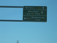 VIC - Berwick - C101 Sign (30 Jan 2011)
